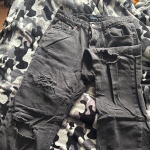 Distressed Black Women’s pant
